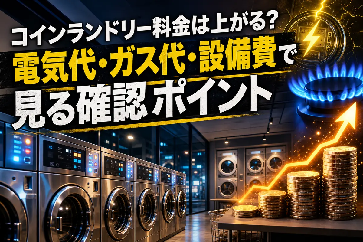 コインランドリー料金は上がる?電気代・ガス代・設備費で見る確認ポイント