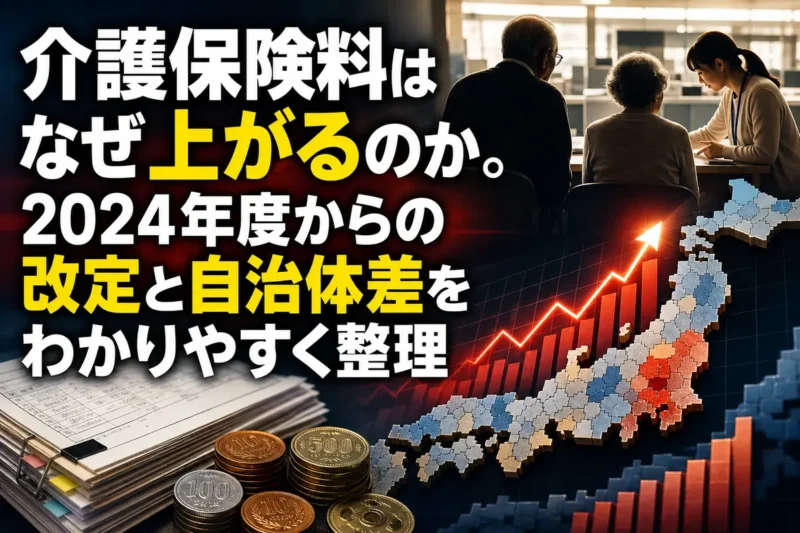 介護保険料はなぜ上がるのか。2024年度からの改定と自治体差をわかりやすく整理