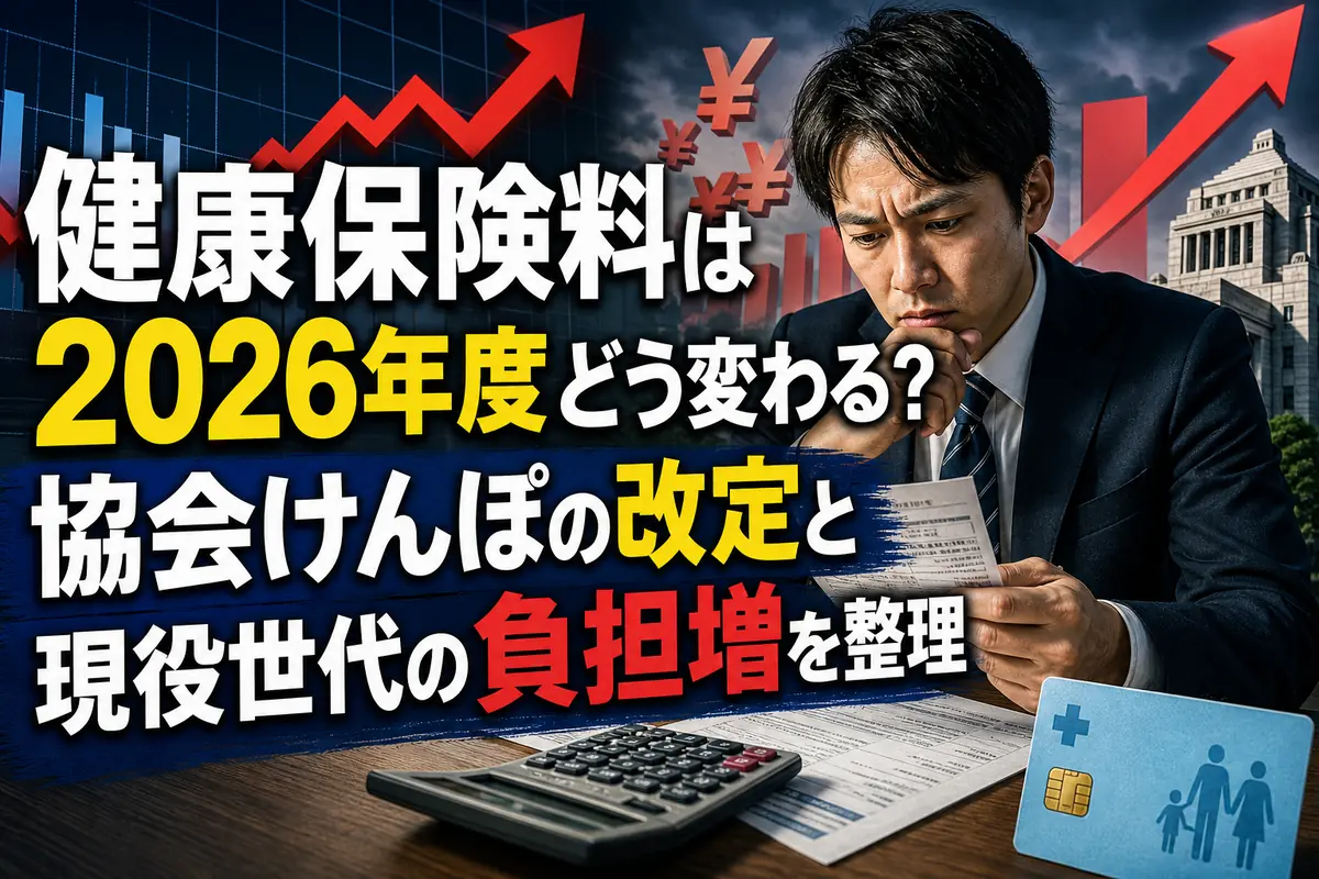 健康保険料は2026年度どう変わる？協会けんぽの改定と現役世代の負担増を整理