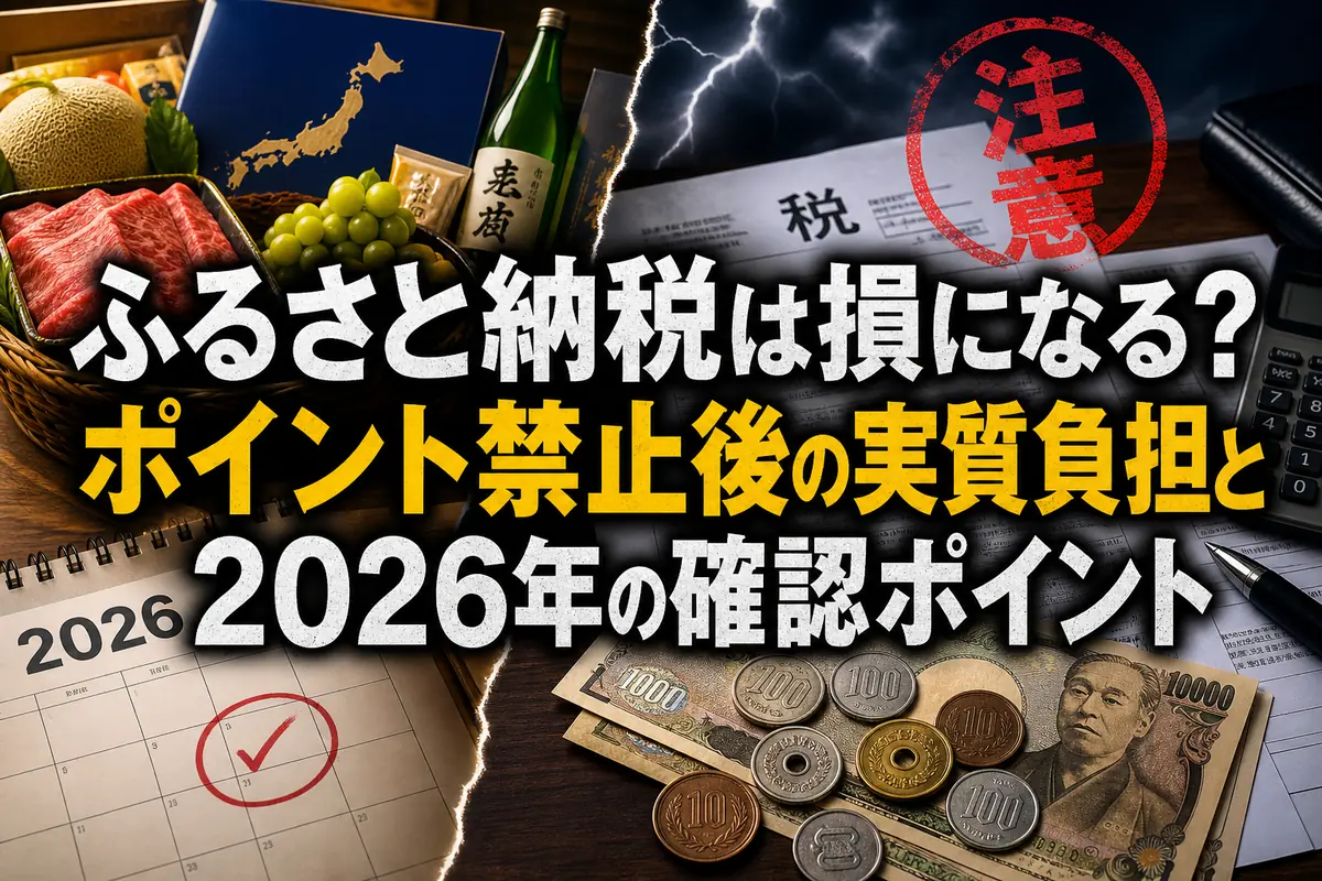 ふるさと納税は損になる？ポイント禁止後の実質負担と2026年の確認ポイント